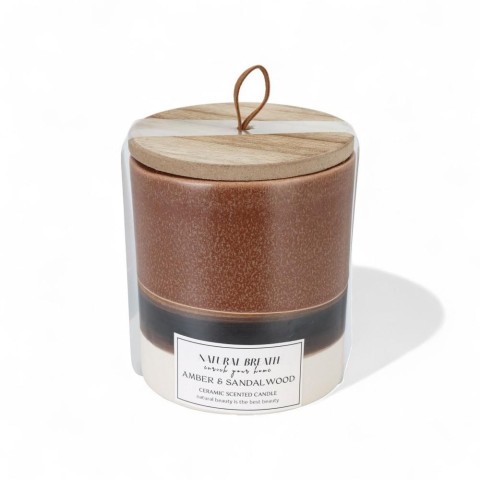 VASO CERAMICA CON CANDELA H10CM 3 ASSORTITI